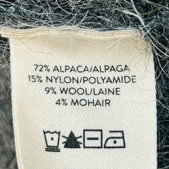 LITA by Ciara Nurture Manchester Gray Alpaca Wool Blend Sweater Size L Cropped - Picture 8 of 12